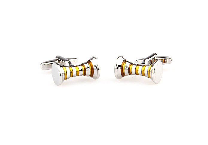  Yellow Lively Cufflinks Paint Cufflinks Wholesale & Customized  CL663069