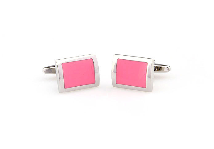  Pink Charm Cufflinks Paint Cufflinks Wholesale & Customized  CL663178
