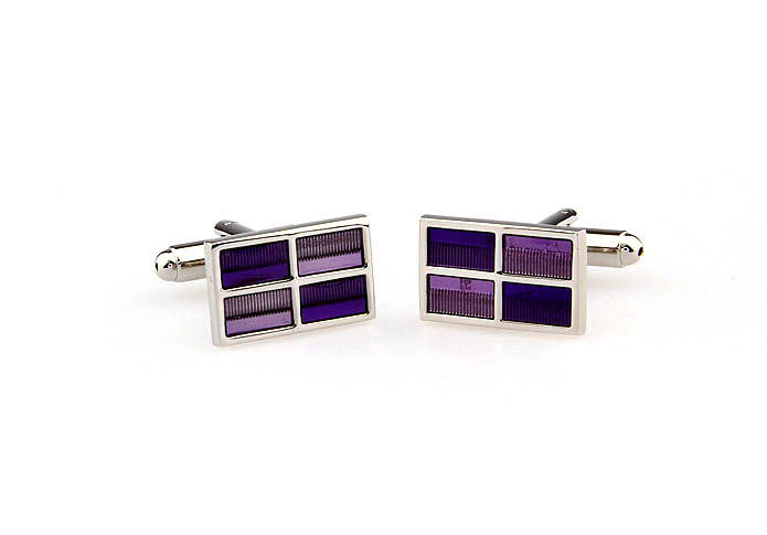  Purple Romantic Cufflinks Paint Cufflinks Wholesale & Customized  CL663230