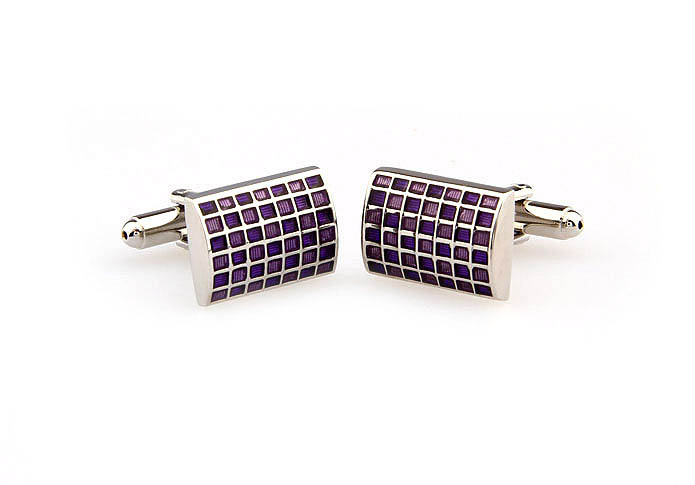  Purple Romantic Cufflinks Paint Cufflinks Wholesale & Customized  CL663276