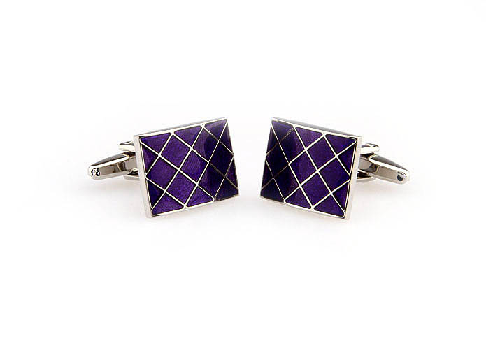  Purple Romantic Cufflinks Paint Cufflinks Wholesale & Customized  CL663327