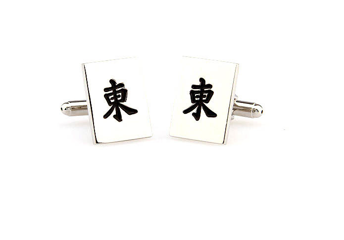 Chinese East Cufflinks  Black Classic Cufflinks Paint Cufflinks Symbol Wholesale & Customized  CL663405