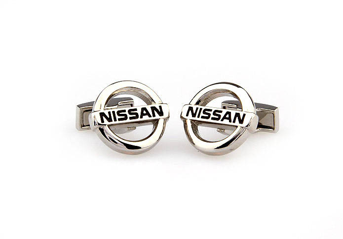 NISSAN Cars marked Cufflinks  Black Classic Cufflinks Paint Cufflinks Automotive Wholesale & Customized  CL663500