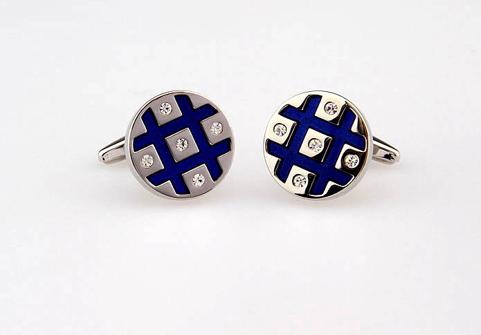  Blue Elegant Cufflinks Paint Cufflinks Wholesale & Customized  CL663643