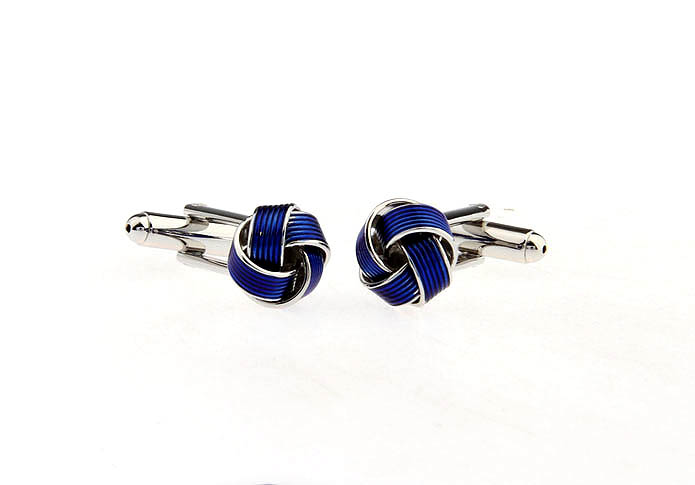  Blue Elegant Cufflinks Paint Cufflinks Knot Wholesale & Customized  CL663661