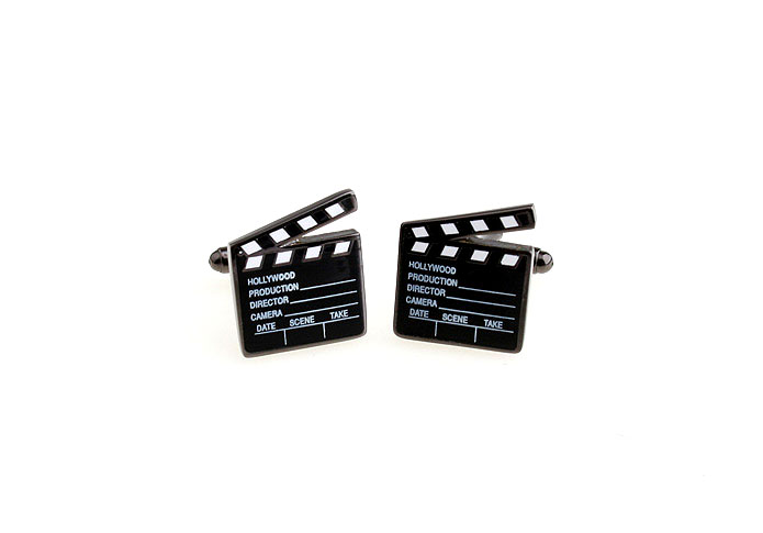 Movies playing board is Cufflinks  Black White Cufflinks Paint Cufflinks Tools Wholesale & Customized  CL670957