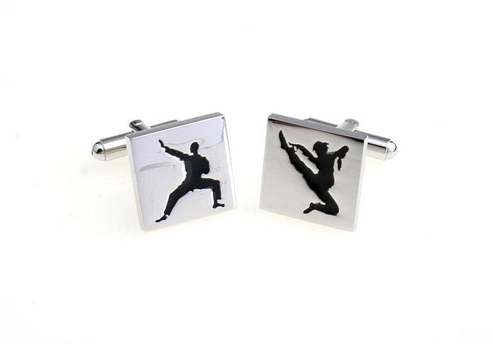 Chinese kung fu Cufflinks  Black Classic Cufflinks Paint Cufflinks Sports Wholesale & Customized  CL670994