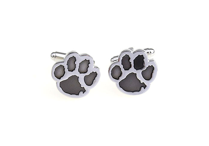 Bear's paw Cufflinks  Gray Steady Cufflinks Paint Cufflinks Animal Wholesale & Customized  CL670999