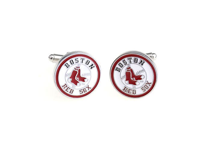 Boston Red Sox Cufflinks  Multi Color Fashion Cufflinks Paint Cufflinks Symbol Wholesale & Customized  CL671001