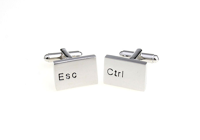 Keyboard keys ESC CTRL Cufflinks  Black Classic Cufflinks Paint Cufflinks Tools Wholesale & Customized  CL671008