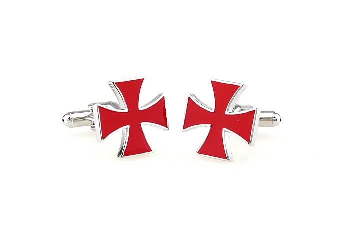 Cross Cufflinks  Red Festive Cufflinks Paint Cufflinks Religious and Zen Wholesale & Customized  CL671049