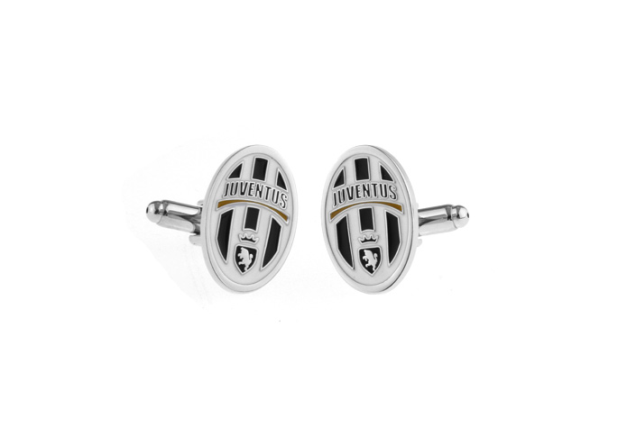 Juventus Football Club Cufflinks  Black White Cufflinks Paint Cufflinks Flags Wholesale & Customized  CL671689