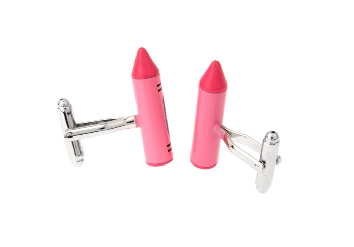 Crayon Cufflinks  Pink Charm Cufflinks Paint Cufflinks Tools Wholesale & Customized  CL671783