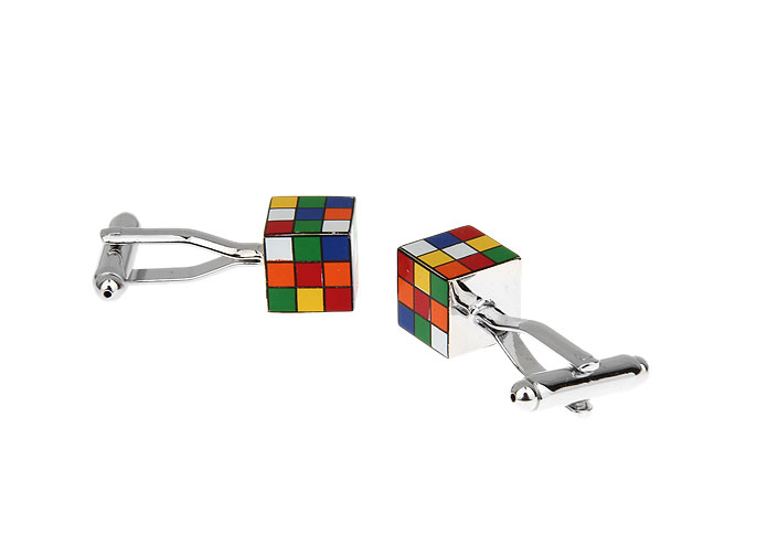 Rubik's Cube Cufflinks Multi Color Fashion Cufflinks Paint Cufflinks Tools Wholesale & Customized CL671858