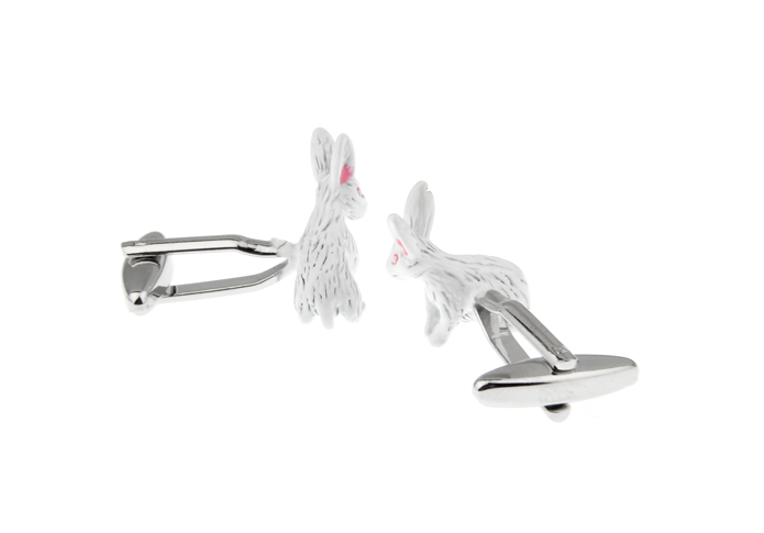 Rabbit Cufflinks  White Purity Cufflinks Paint Cufflinks Animal Wholesale & Customized  CL720759