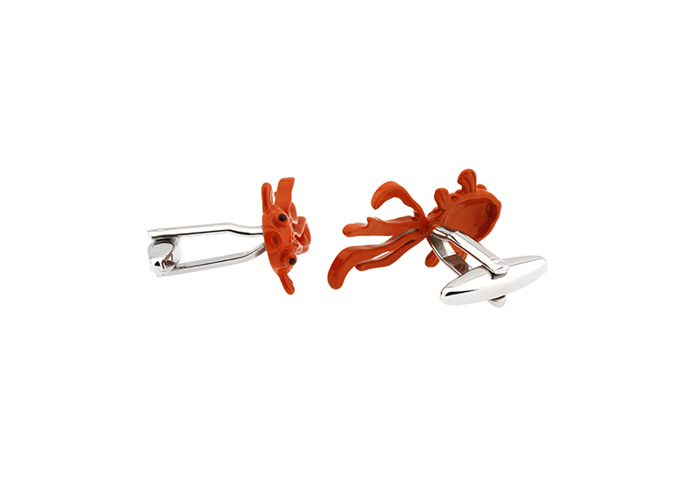  Orange Cheerful Cufflinks Paint Cufflinks Animal Wholesale & Customized  CL720859