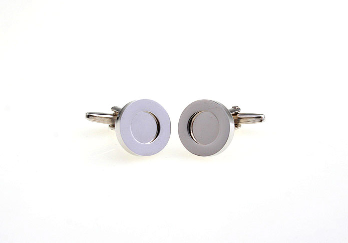  Silver Texture Cufflinks Metal Cufflinks Wholesale & Customized  CL610769