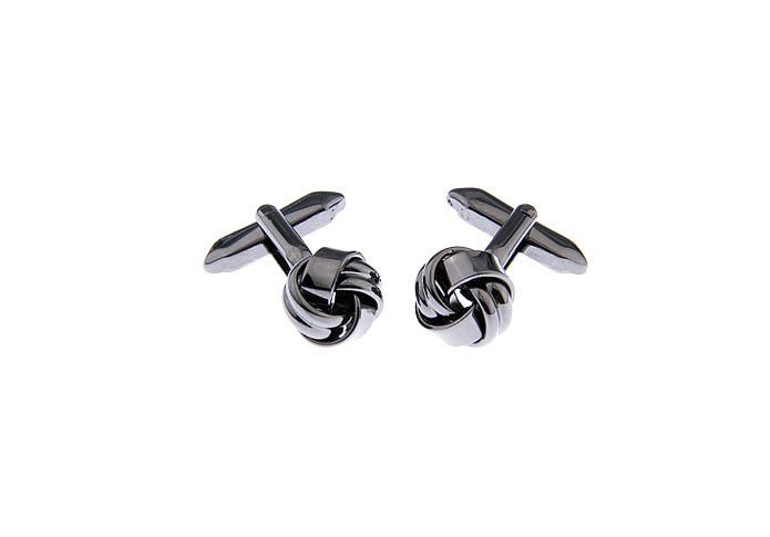  Gray Steady Cufflinks Metal Cufflinks Knot Wholesale & Customized  CL630793