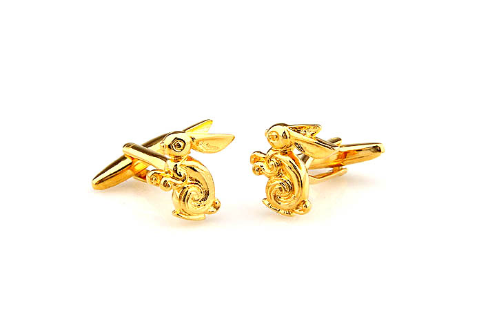 Gold Bunny Cufflinks  Gold Luxury Cufflinks Metal Cufflinks Animal Wholesale & Customized  CL641179