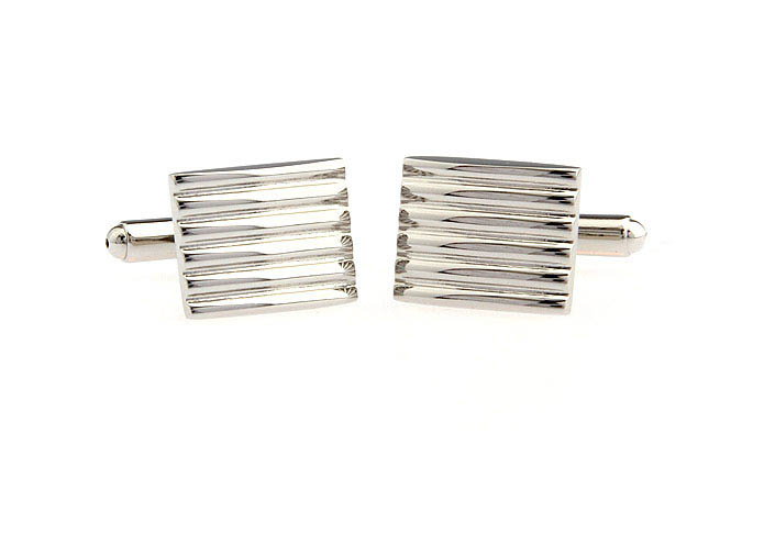 Silver Texture Cufflinks Metal Cufflinks Wholesale & Customized  CL652515