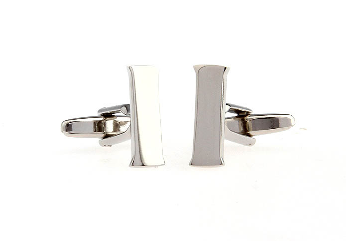 I Letters Cufflinks  Silver Texture Cufflinks Metal Cufflinks Symbol Wholesale & Customized  CL652525
