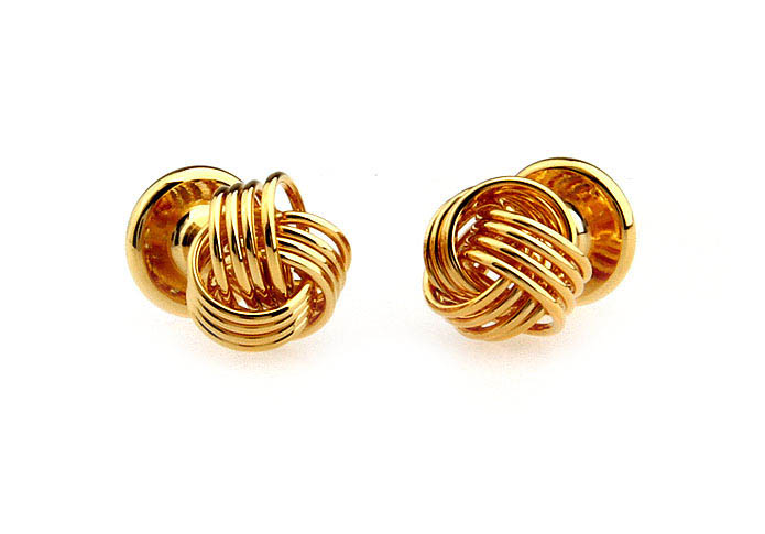  Gold Luxury Cufflinks Metal Cufflinks Knot Wholesale & Customized  CL652541