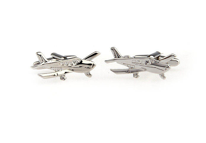 Airplane Cufflinks  Silver Texture Cufflinks Metal Cufflinks Military Wholesale & Customized  CL652544