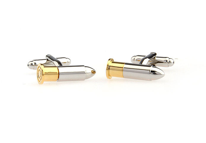 Bullet pointed Cufflinks  Gold Luxury Cufflinks Metal Cufflinks Military Wholesale & Customized  CL652547