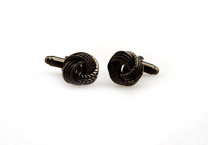  Gray Steady Cufflinks Metal Cufflinks Knot Wholesale & Customized  CL652600