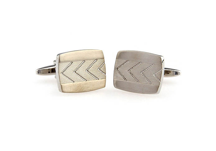  Silver Texture Cufflinks Metal Cufflinks Funny Wholesale & Customized  CL652617