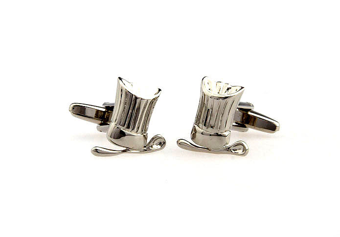 Chef hat Cufflinks  Silver Texture Cufflinks Metal Cufflinks Tools Wholesale & Customized  CL652652