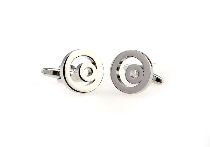  Silver Texture Cufflinks Metal Cufflinks Funny Wholesale & Customized  CL652664