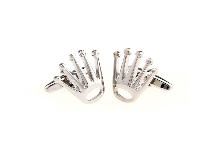 Palm type Cufflinks  Silver Texture Cufflinks Metal Cufflinks Tools Wholesale & Customized  CL652775
