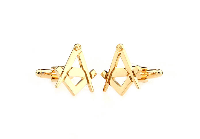 Masonic symbol Cufflinks  Gold Luxury Cufflinks Metal Cufflinks Tools Wholesale & Customized  CL652782