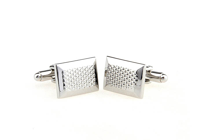  Silver Texture Cufflinks Metal Cufflinks Wholesale & Customized  CL652789