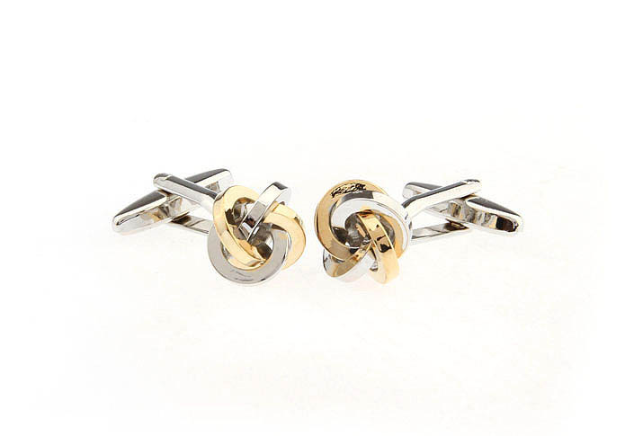  Gold Luxury Cufflinks Metal Cufflinks Knot Wholesale & Customized  CL652809