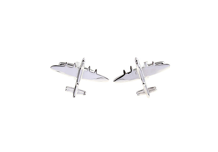 Airplane Cufflinks  Silver Texture Cufflinks Metal Cufflinks Military Wholesale & Customized  CL652886