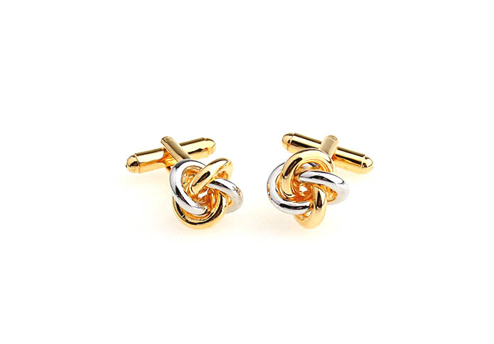  Gold Luxury Cufflinks Metal Cufflinks Knot Wholesale & Customized  CL652934