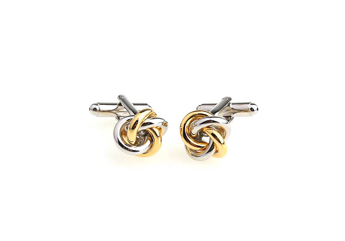  Gold Luxury Cufflinks Metal Cufflinks Knot Wholesale & Customized  CL652935