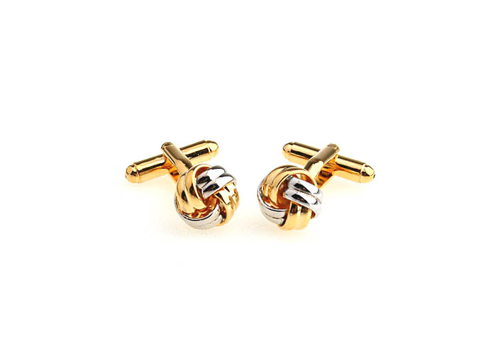  Gold Luxury Cufflinks Metal Cufflinks Knot Wholesale & Customized  CL652937