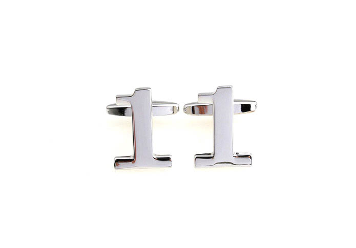 Arabic numerals 1 Cufflinks  Silver Texture Cufflinks Metal Cufflinks Symbol Wholesale & Customized  CL652951