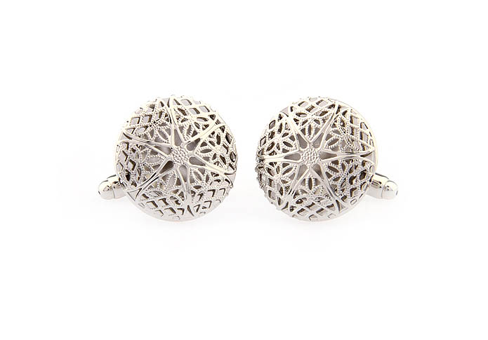 Hollow to open and close Cufflinks  Silver Texture Cufflinks Metal Cufflinks Functional Wholesale & Customized  CL653030