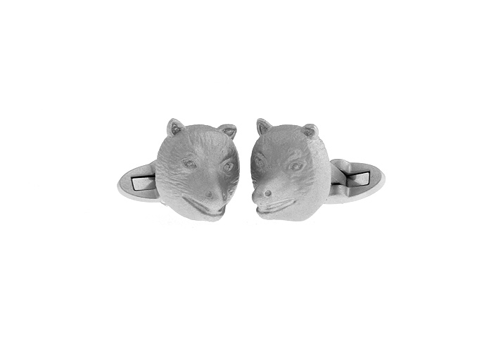 Bear Head Cufflinks  Matte Color Simple Cufflinks Metal Cufflinks Animal Wholesale & Customized  CL653924