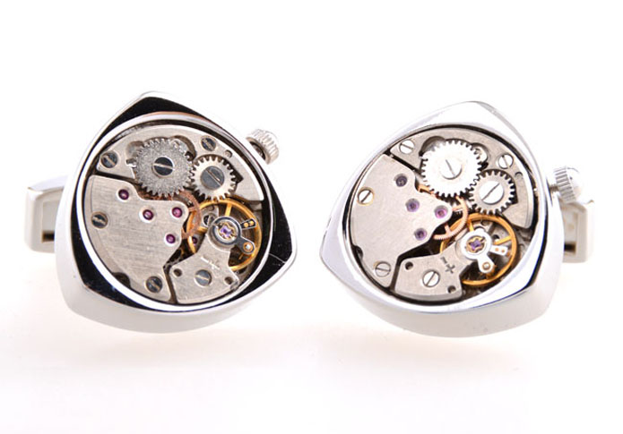 Steampunk with the smallest vintage watch movements Cufflinks  Multi Color Fashion Cufflinks Metal Cufflinks Tools Wholesale & Customized  CL654240