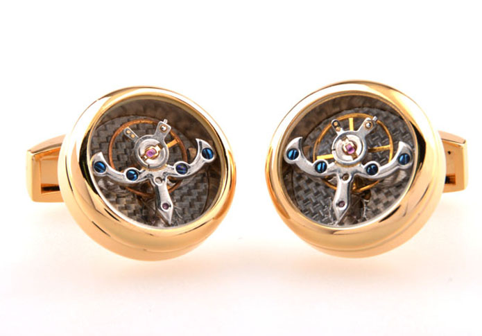 Steampunk with the smallest vintage watch movements Cufflinks  Multi Color Fashion Cufflinks Metal Cufflinks Tools Wholesale & Customized  CL654247