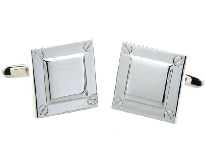  Silver Texture Cufflinks Metal Cufflinks Wholesale & Customized  CL654259