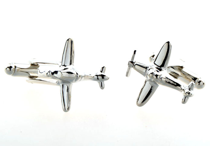 The plane Cufflinks  Silver Texture Cufflinks Metal Cufflinks Military Wholesale & Customized  CL654267