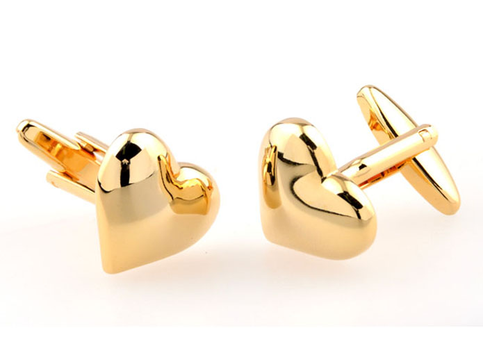 Heart Cufflinks  Gold Luxury Cufflinks Metal Cufflinks Funny Wholesale & Customized  CL654652