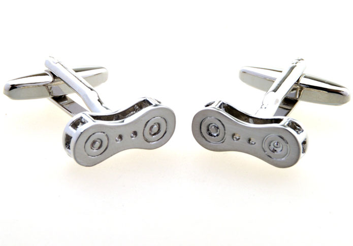 Bicycle chain Cufflinks Silver Texture Cufflinks Metal Cufflinks Tools Wholesale & Customized CL654993