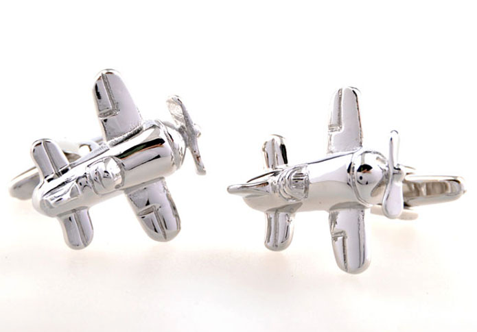 Aircraft Cufflinks Silver Texture Cufflinks Metal Cufflinks Military Wholesale & Customized CL655045